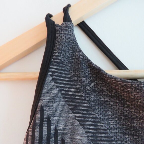 SMARTWOOL Merino Intraknit Strappy Bra in Black Heather Gorpcore - Size M - Picture 7 of 15